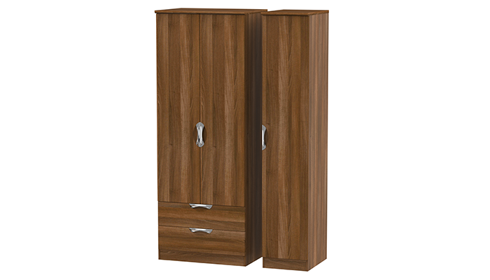 Tall Triple 2 Drawer Robe 