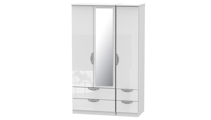 Triple Package 2 Drawer Mirror &  Drawer Robe 