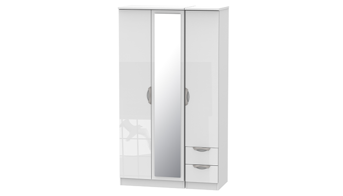 Tall Triple Package Mirror &  Drawer Robe 