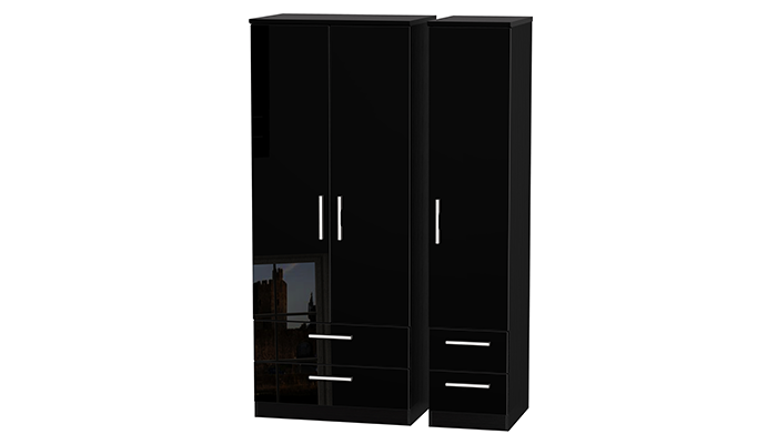 TRIPLE 2 DRAWER & DRAWER ROBE 