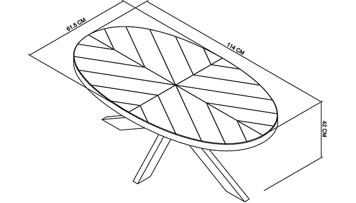 Bentley Designs Ellipse Fumed Oak