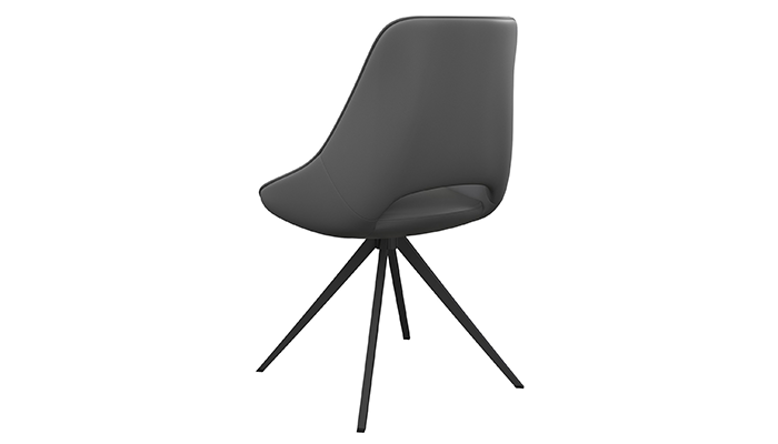 Swivel Dining Chair in Grey