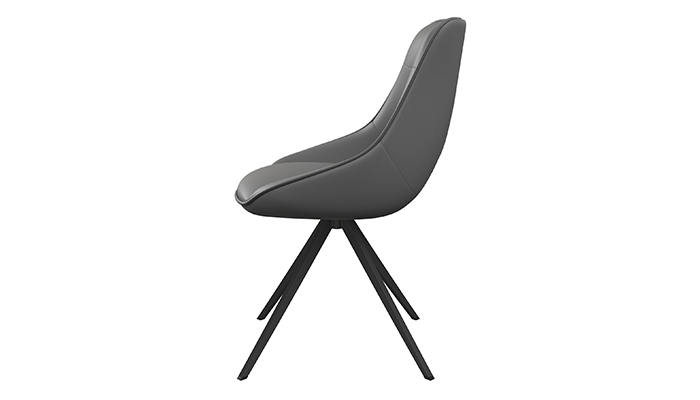 Swivel Dining Chair in Grey