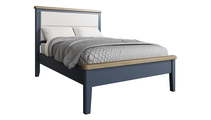 Bed 5ft with Fabric Headbord and Low Foot