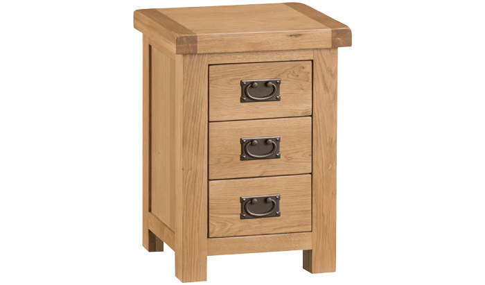 Large 3 Drawer Bedside