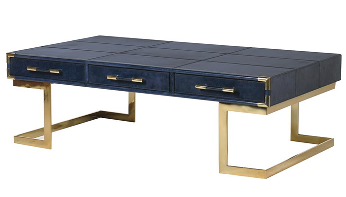 Blue Steel Coffee Table