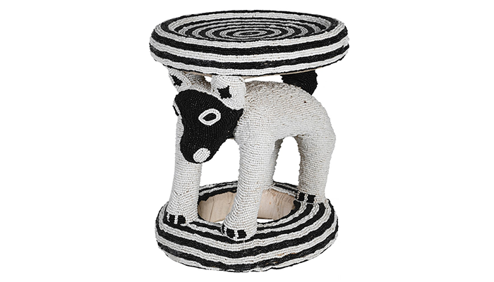 Monochrome Bead Animal Table