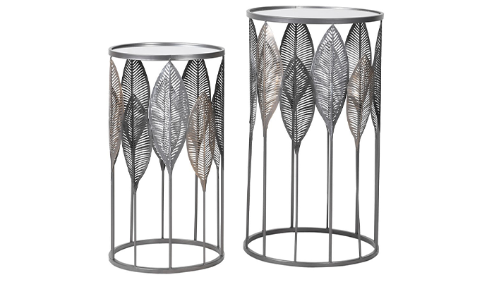 Set of 2 Leaf Side Tables