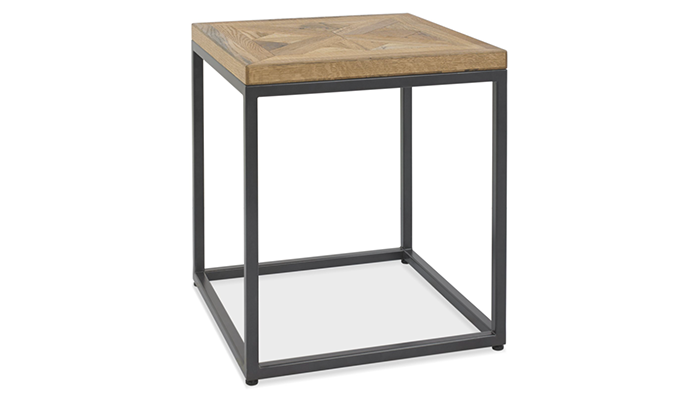 Rustic oak lamp sales table