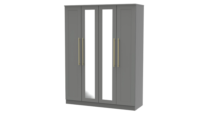 Tall 4 Door Centre Mirror Robe