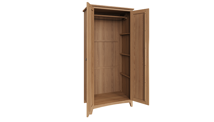 2 Door Full Hanging Wardrobe