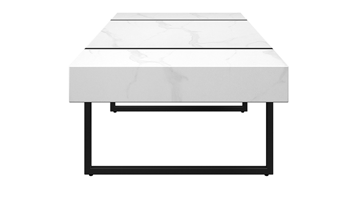 White Marble Effect Coffee Table