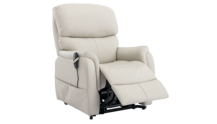 Cream leather riser clearance recliner chairs