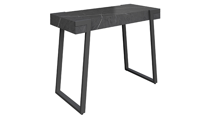 Grey Marble Effect Console Table