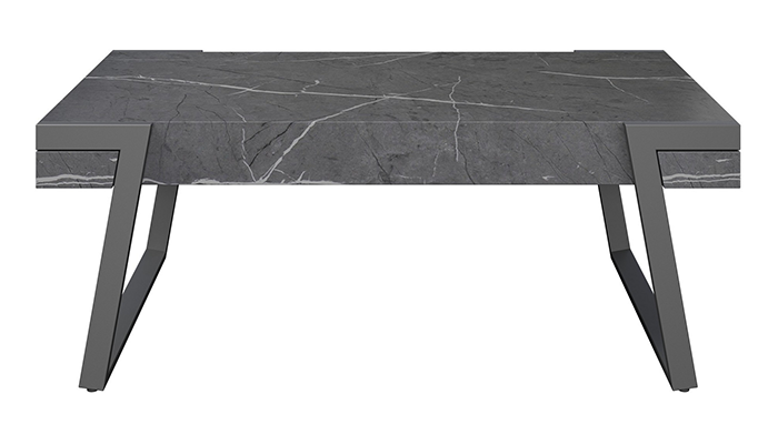 Grey Marble Effect Coffee Table