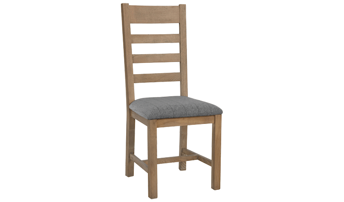 Slatted Dining Chair (Grey Check)