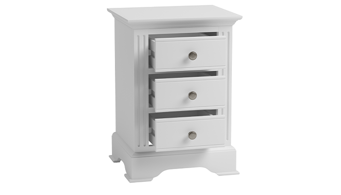 3 Drawer Bedside Cabinet 