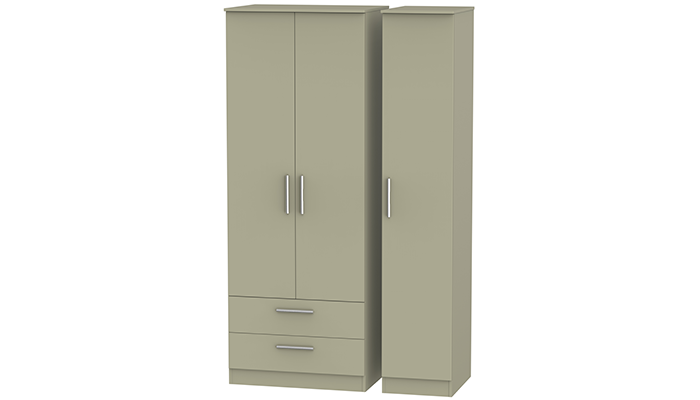 Tall Triple 2 Drawer Robe