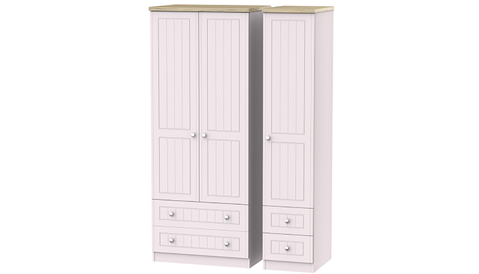 Triple- 2 Drawer & Drawer Robe